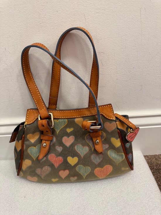 Dooney & Bourke Handbags - Dooney & Bourke Y2K graffiti heart mini bag handbag with charm
